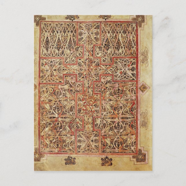 Postal Página de la alfombra Fol.220, del Lichfield (Anverso)