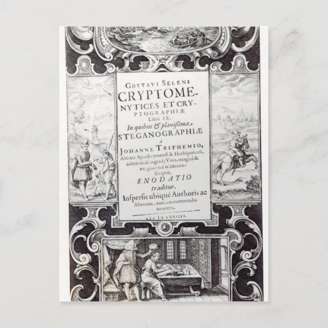 Postal Página de título al libro 9 (Anverso)