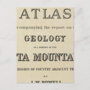Postal Página de título Atlas que acompaña el informe