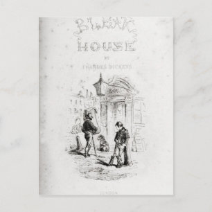 Postal Página de título de 'Bleak House'
