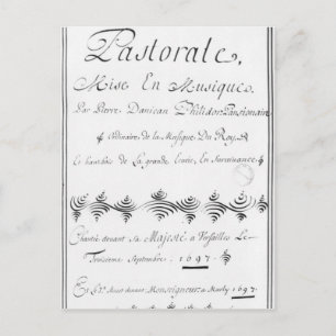 Postal Página de título de la 'Pastorale'