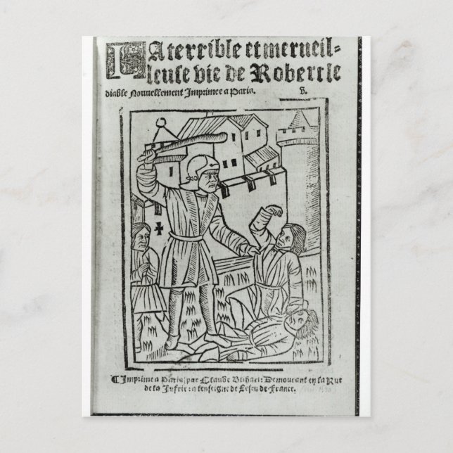 Postal Página de título de 'La Terrible et Merveille �' (Anverso)