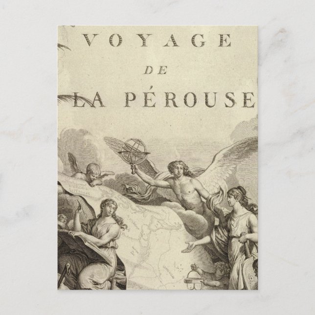 Postal Página de título del Atlas de Francia (Anverso)