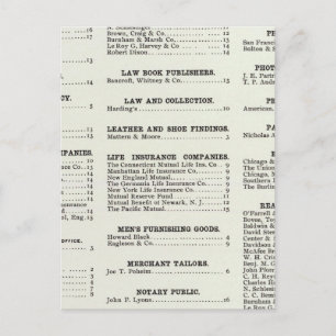 Postal Página Índice de Negocios de California