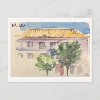 Postal Páginas de Skethchbook Málaga