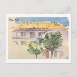 Postal Páginas de Skethchbook Málaga