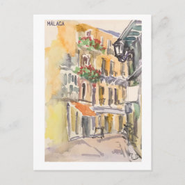 Postal Páginas de Skethchbook Málaga m33