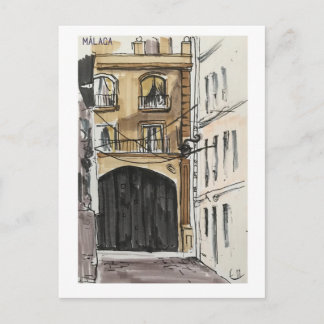 Postal Páginas de Skethchbook Málaga. Marcadores