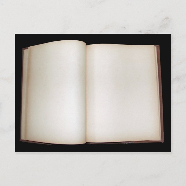 Postal Páginas en blanco (Anverso)