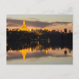 Postal Pagoda de Shwedagon, Myanmar, Yangon