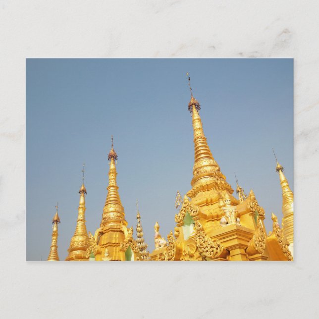 Postal Pagoda de Shwedagon, Yangon, Myanmar (Anverso)