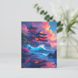Postal Pagoda Dreamwave junto al mar
