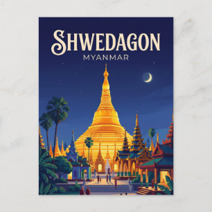 Postal Pagoda Shwedagon Myanmar