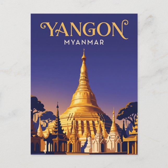 Postal Pagoda Shwedagon Myanmar (Anverso)