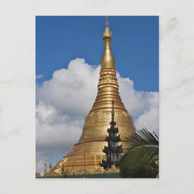 Postal Pagoda Shwedagon, Yangon, Myanmar (Anverso)