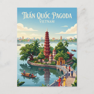 Postal Pagoda Trấn Quốc Vietnam