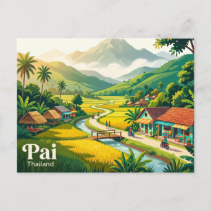Postal Pai, Chiang Mai, Mae Hong Son, Tailandia