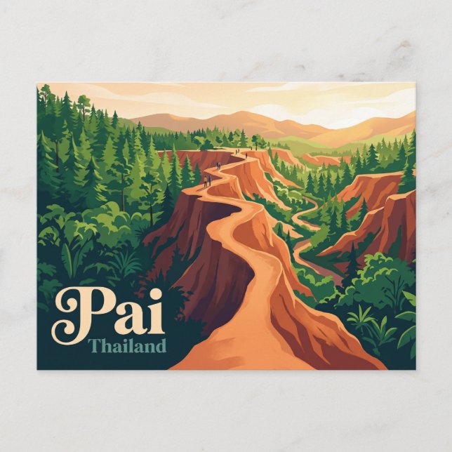 Postal Pai Tailandia (Anverso)