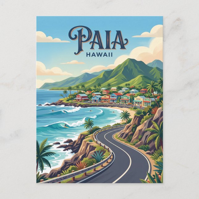 Postal Paia EE. UU. (Anverso)