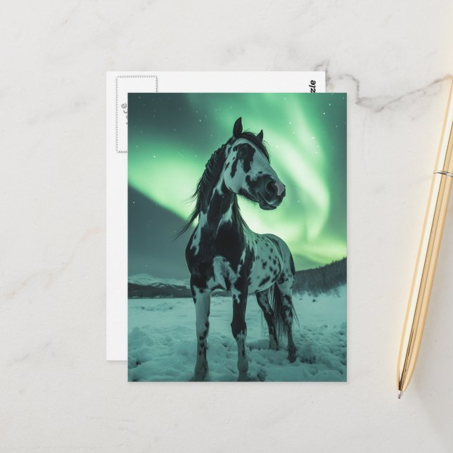 Postal Paint Horse Northern Lights (Anverso/Reverso In Situ)