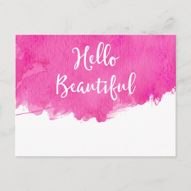 Postal Paint Hot Paint Paint Splatt Hello Beautiful (Anverso)