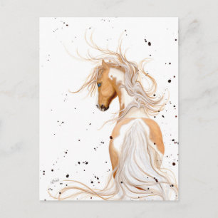 Postal Paint Majestic de Palomino de BiHrLe Postcard