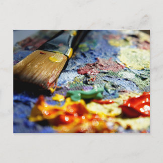 Postal Paint Palette Closeup