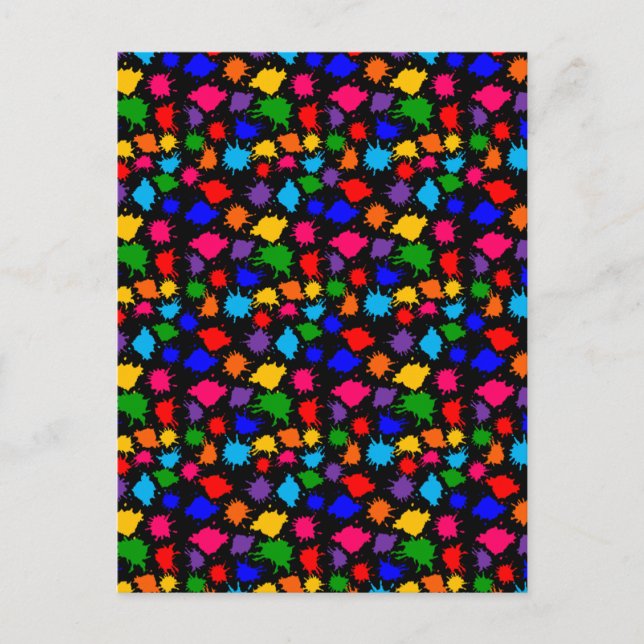 Postal Paint Splatter (Anverso)