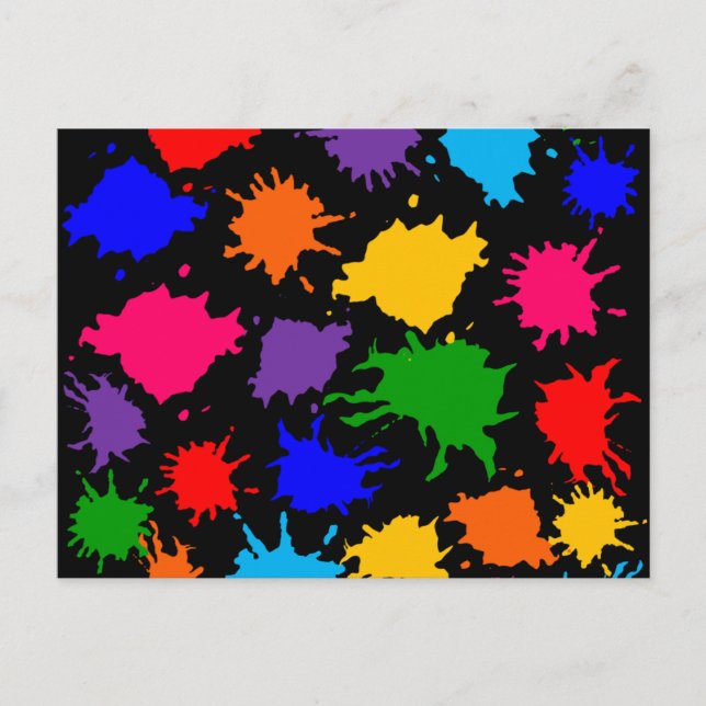 Postal Paint Splatter (Anverso)