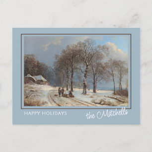 Postal Paintaje artístico personalizado Winter Wonderland
