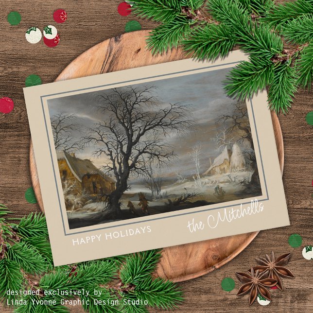 Postal Paintaje artístico personalizado Winter Wonderland (Subido por el creador)