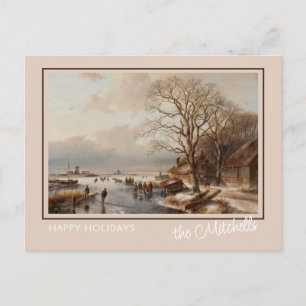 Postal Paintaje artístico personalizado Winter Wonderland