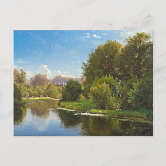 Postal Paintaje paisajístico de Aagaard Stream (Anverso)