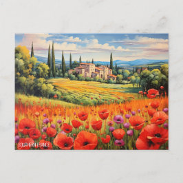 Postal Paintaje paisajístico en el sur de Francia | Arte 