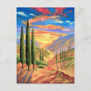 Postal Paintaje paisajístico toscano - múltiple