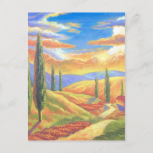 Postal Paintaje paisajístico toscano - múltiple