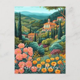 Postal Paintaje paisajístico toscano | Viajes a Italia |