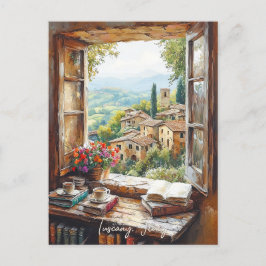 Postal Paintaje paisajístico toscano | Viajes a Italia | 