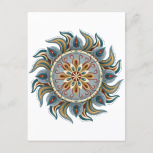 Postal Painterly Mandala
