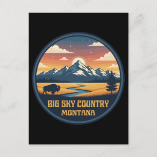 Postal País de Gran Cielo Montana
