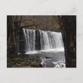Postal País de la cascada en País de Gales, faros de