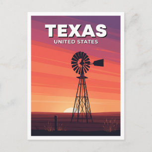 Postal País de Molinos de Viento Texas Lubbock