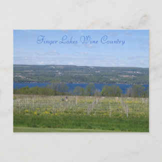 Postal País del Vino de los Lagos de Finger