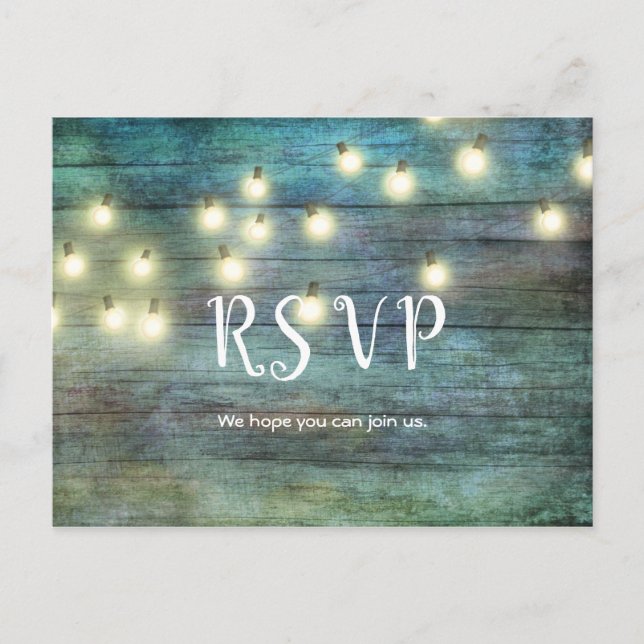 Postal País Rústico | Madera de época | Marrón (Anverso)