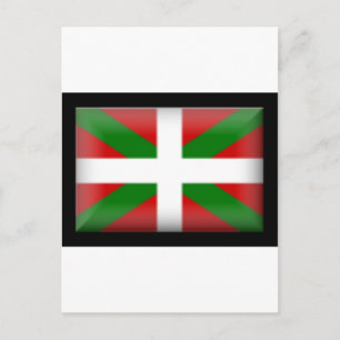 Postal País Vasco con bandera vasca