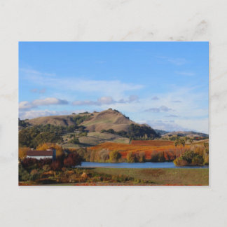 Postal País vitivinícola del Valle de Napa en otoño