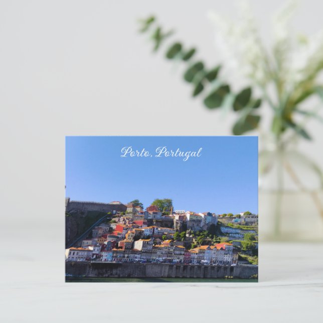 Postal Paisagem tradicional da cidade do Porto (Anverso de pie)