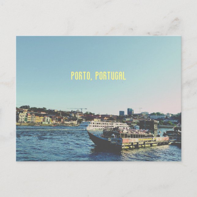 Postal Paisagem tradicional da cidade do Porto (Anverso)