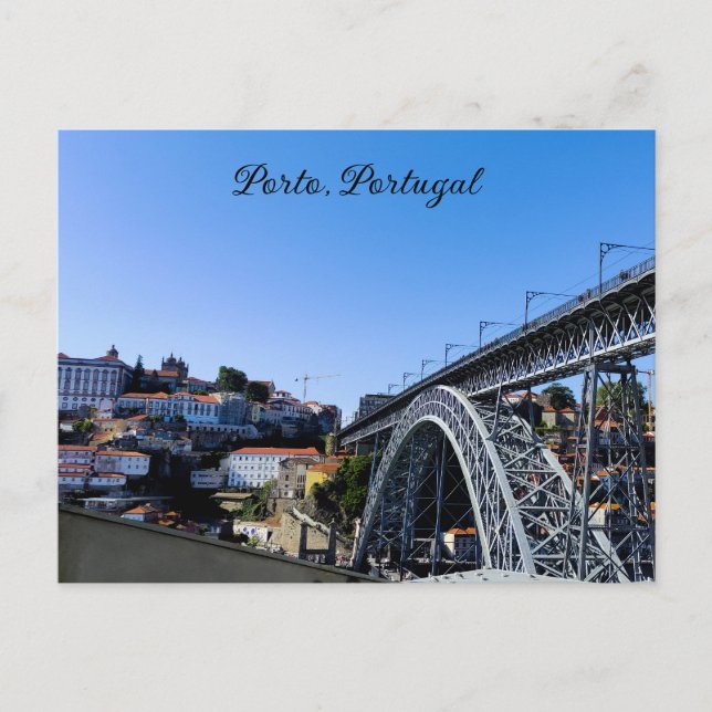 Postal Paisagem tradicional da cidade do Porto (Anverso)