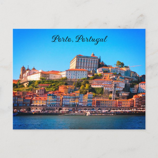 Postal Paisagem tradicional da cidade do Porto (Anverso)